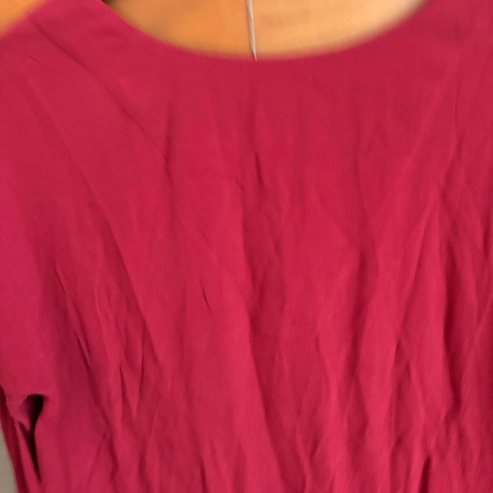 NWT Madewell Red Du Jour Tunic Dress, Size XS - Picture 13 of 15